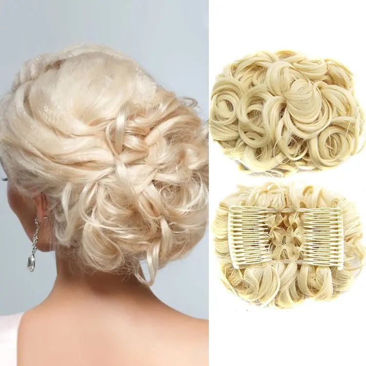 CurlNest – Messy Bun for Everyday Chic Looks – Light Blonde