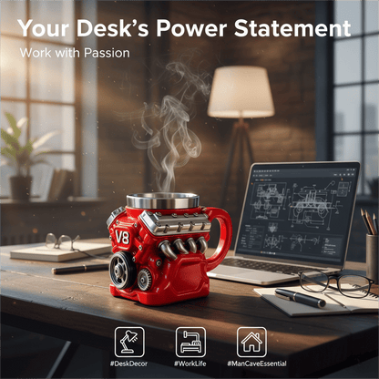 Ultimate V8 Engine Stainless Steel 3D Mug & A Gearhead's Dream – image 8