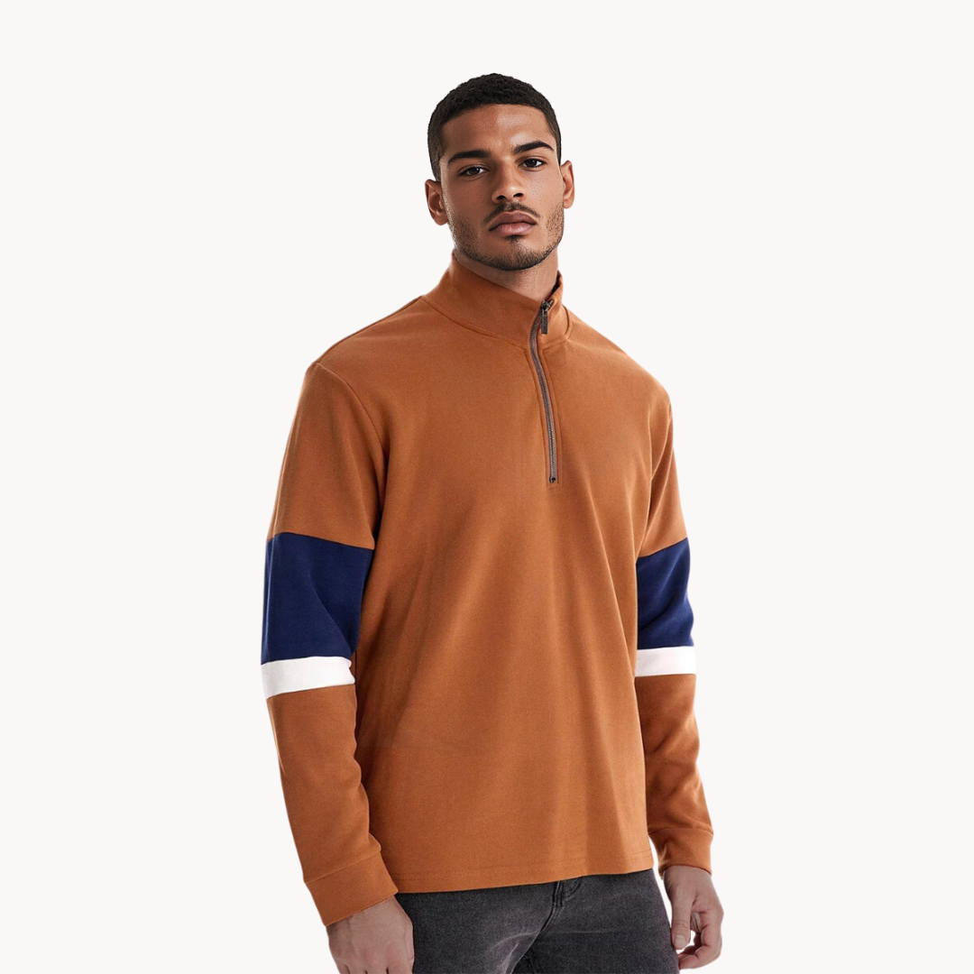 Nathan Quarter-Zip Sweater – Tuscan / S