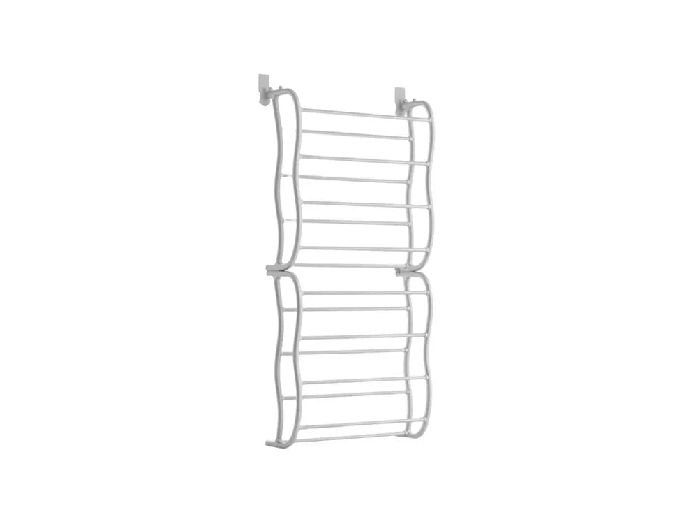 HomeStack – Vertical Space Saving Shoe Storage Rack – White / 8-Tier