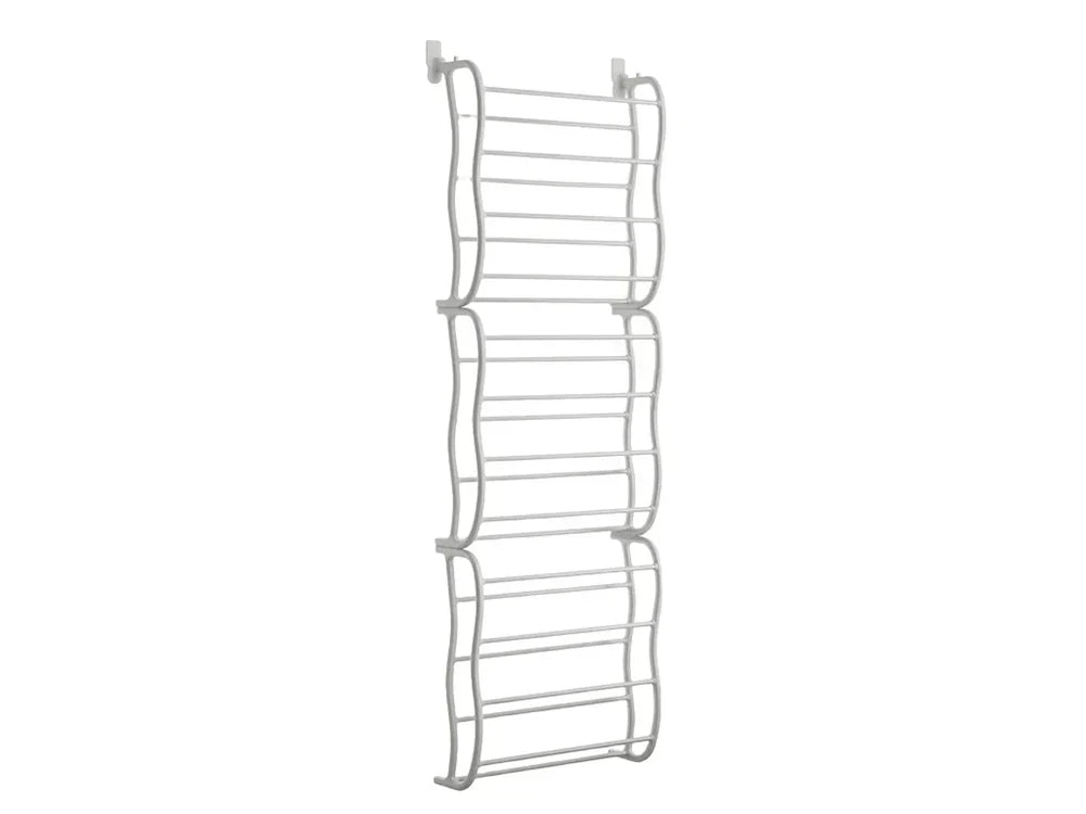 HomeStack – Vertical Space Saving Shoe Storage Rack – White / 12-Tier