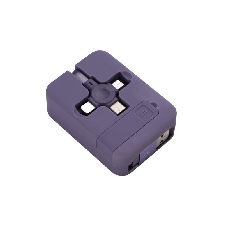 PowerNest – Multi Function Fast Charge Cable Organizer Box – Purple