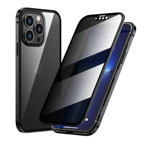 SafeScreen 360 – Privacy Guard Case – Black / For IPhone17 / Without Fast Charging Cable