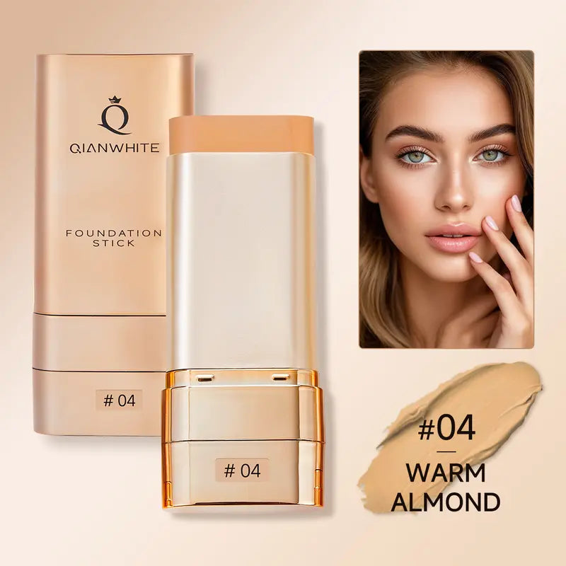 AuraFace – Luminous Dual-Ended Foundation Stick – #04 Warm Almond / #01 Ivory