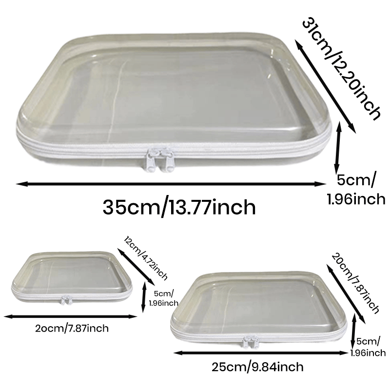 SpaceMate – Large Capacity Storage Bags – White (Small + Medium + Large)
