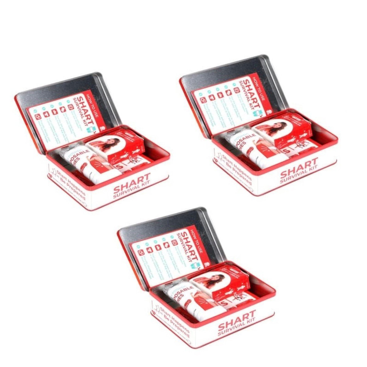 PanicPack – Shart Survival Kit – 3 Sets