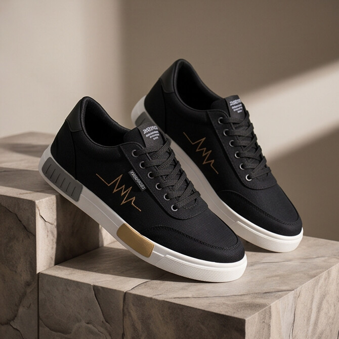 Pulseway — Canvas Sneaker with Heartbeat Detail – image 3