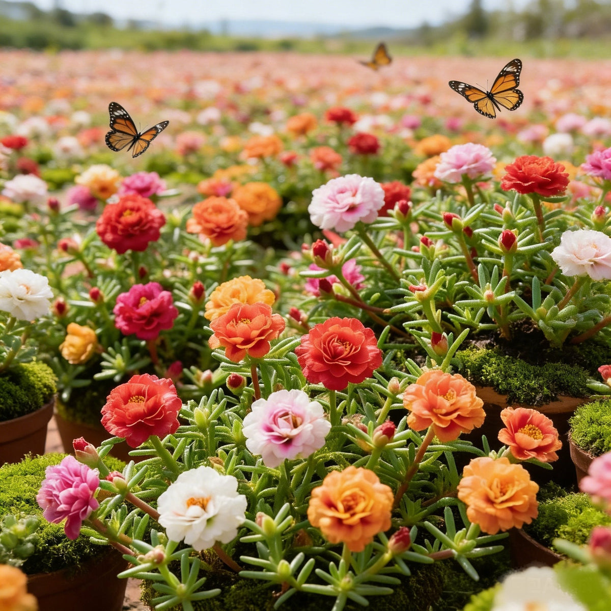 ColorWave Portulaca – Summer Bloom Seeds – 10000 mixed-color seeds