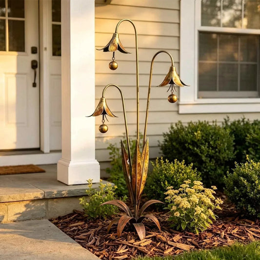 WhisperLily – Garden Bell Stake – Blue Bellflower / Buy 1