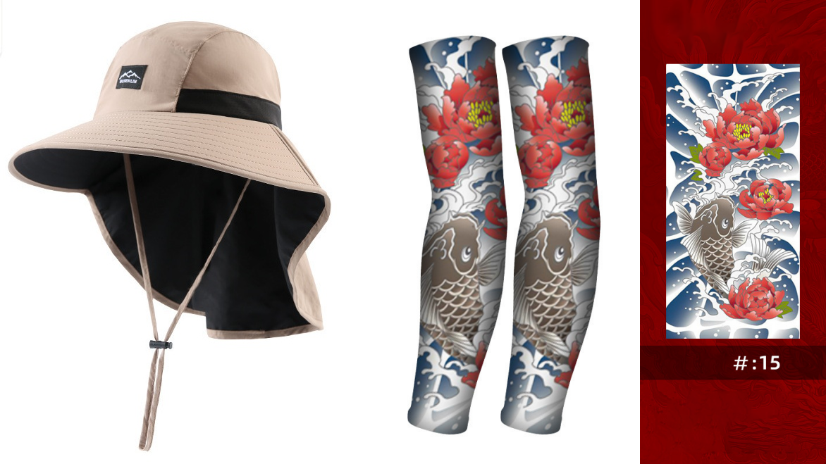 IceVeil – UV Blocking Compression Sleeves – 07 / '+ Sun hat
