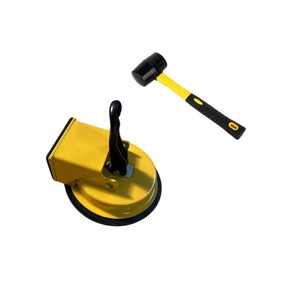 GapGrip – Floor Gap Fixer Heavy Duty Tool – Floor Gap Fixer [Yellow] + Hammer [Yellow]