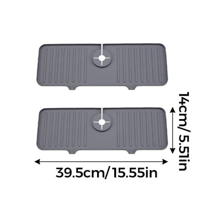 AquaGuard – Protective Kitchen Sink Faucet Mat – Gray*2