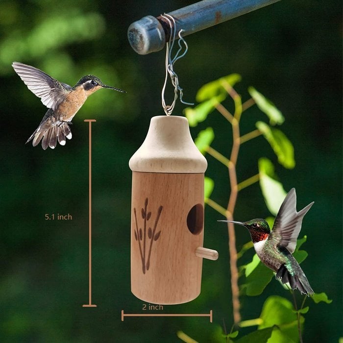 NatureSip – Wooden Hummingbird Feeder for Garden Lovers – image 2