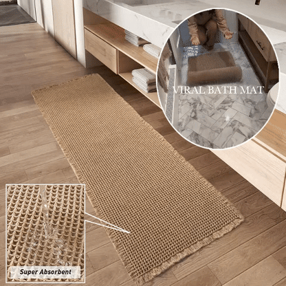 CozyStride – Upgraded Waffle Runner Rug – Green / 2' × 6' – Suitable for hallways or alongside a bed Same as the video