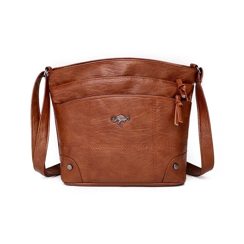 MetroCarry – Large Capacity Crossbody Shoulder Bag – Brown