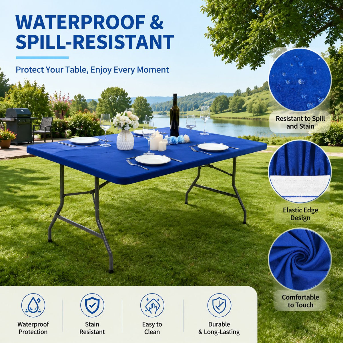 PicnicShield – Elastic Fit Table Protector – image 3