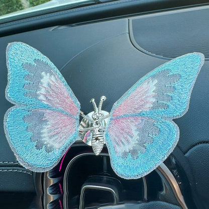 AromaFlutter – Butterfly Car Perfume Clip – Blue