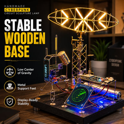 NeonForge - Handmade Cyberpunk Circuit Sculpture Lamp – image 5