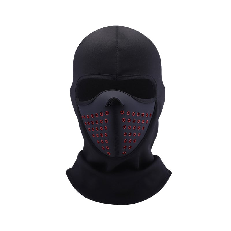 RideGuard – Motorcycle Riding Mask – Punk(Black & Red)