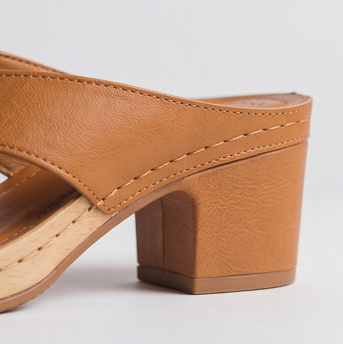 Brianna — Wood Heel Thong Sandal with Perforated Footbed – image 6