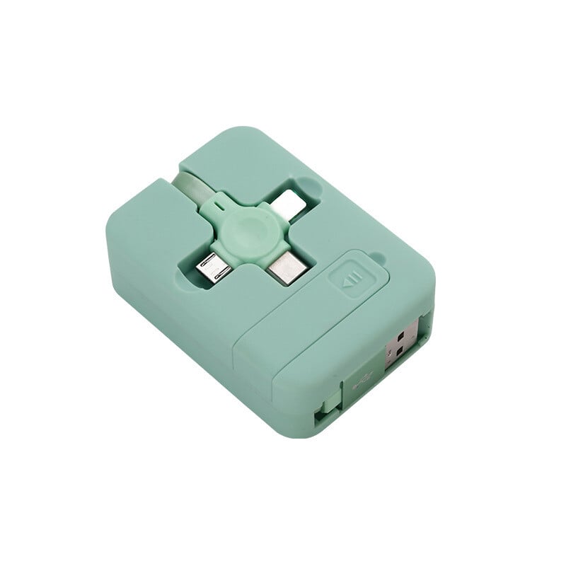 PowerNest – Multi Function Fast Charge Cable Organizer Box – Green