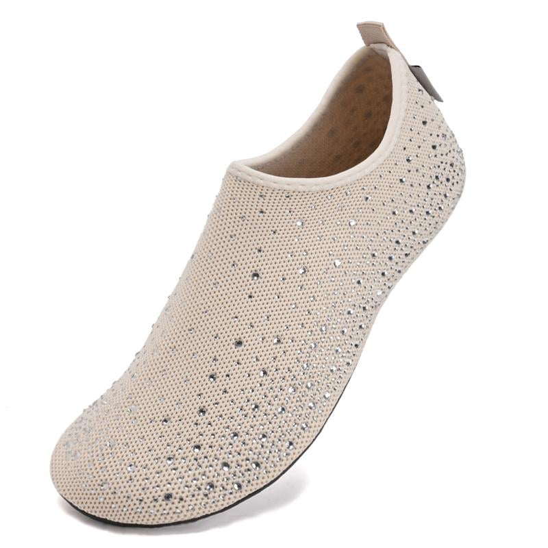 AquaGlide - Women’s Barefoot Adventure Shoes – Beige / 3-4