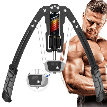 SakerPlus – Adjustable Hydraulic Arm Strength Trainer – Upgrade / With LED Counter