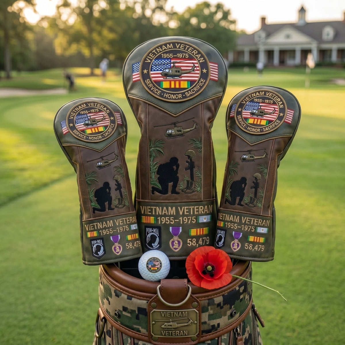 ValorCrest – Vietnam Veteran Tribute Golf Head Cover – image 2