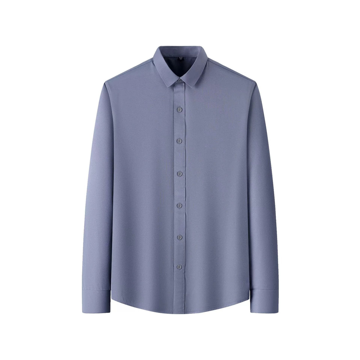 SmoothWear | Stretch Anti-Wrinkle Non-Iron Shirt – Grey / M / Long sleeves