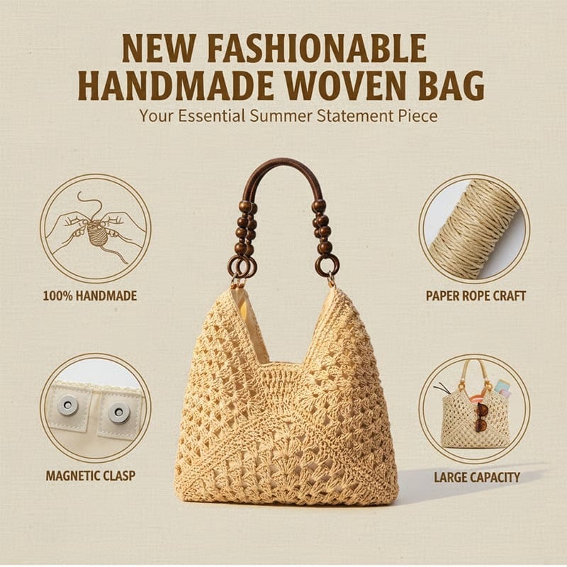 PalmAura - Straw Shoulder Bag – image 4