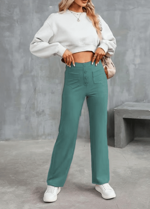CargoFlex – Multi-Pocket Utility Pants – Green / S