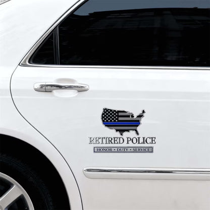 BlueShield – Retired Police Metal Car Emblem – image 5