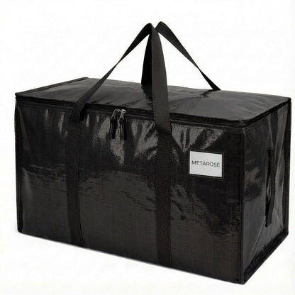 24 Gallon Extra Large Heavy Duty Foldable Moving Bags – Black