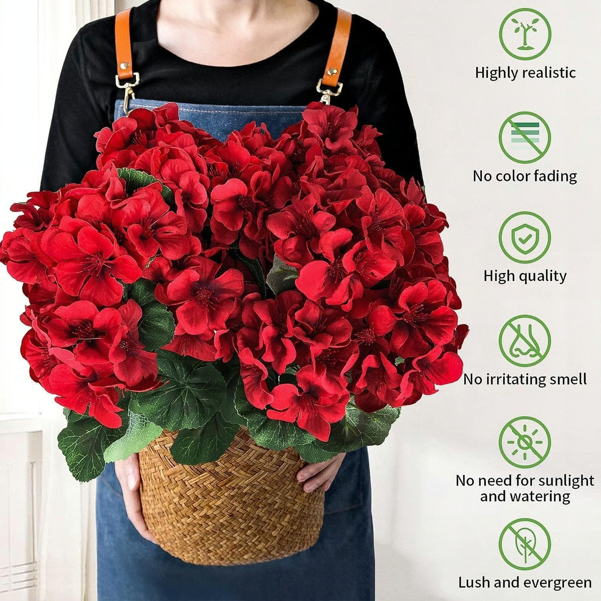 RoseAura – Eternal Geranium Floral Set – image 7