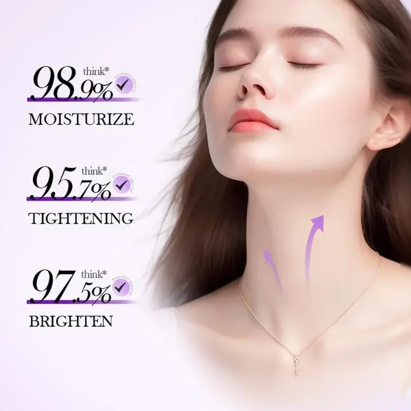 Reduces Wrinkles and Double Chin,Five Rollers for All Around Massage,Neck Firming Cream – image 3