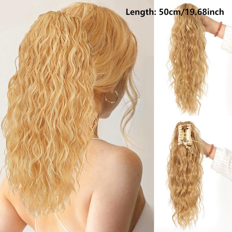 SilkiPony – Natural Hair Ponytail Extension – Blonde 5 short style