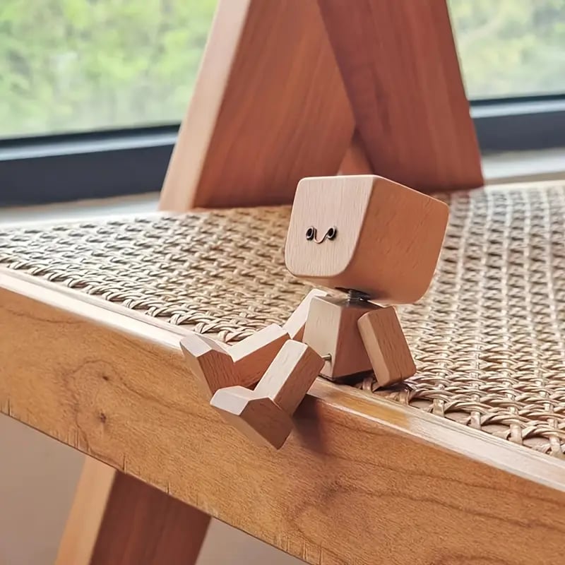 WoodyBuddy | Cute Wooden Bobblehead Dashboard Decor – image 6