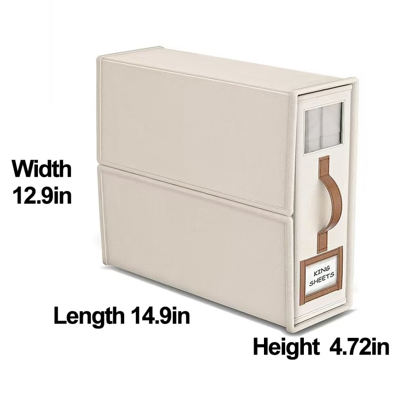 BeddyBox - Foldable Linen & Duvet Organizer – White / Buy 1 Set（2 pcs)