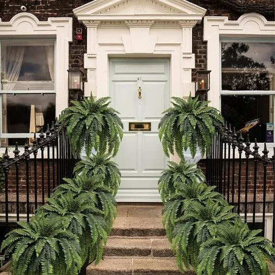 GreenGlow – Realistic Artificial Boston Fern – Buy 5 Get 2 Free ( 7 Bundles )