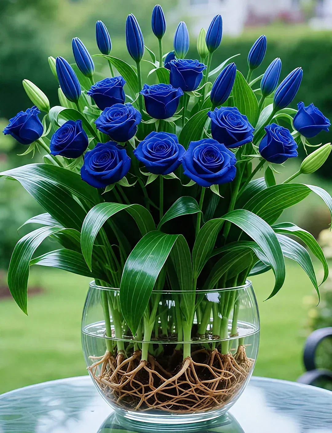 Hydroponic Roses – Bloom Without Soil! – Sapphire / 6 Bulbs (Buy 4 Free 2)