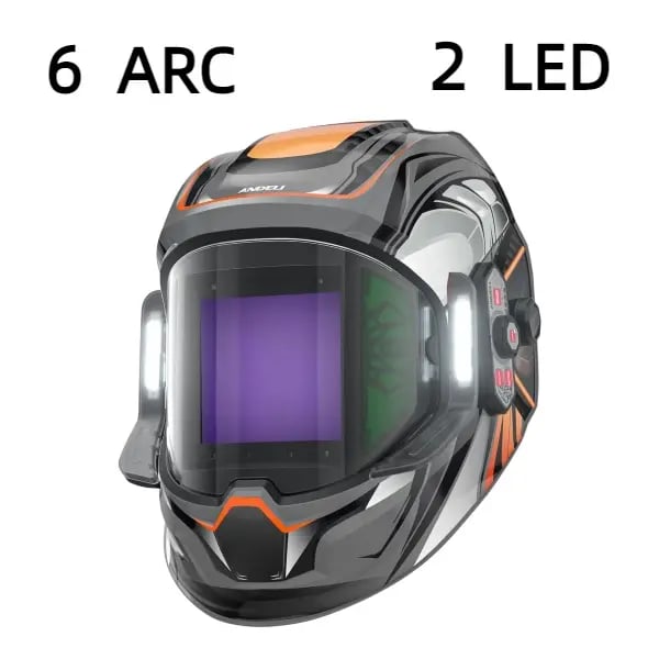 WeldVision Elite – 6 Sensor Smart Helmet – MONERGR-2LED-PRO