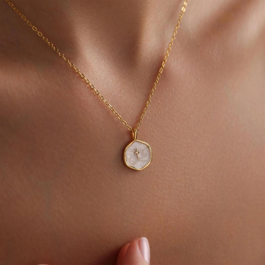 LuminaCross - Elegant Gold-Tone Faith Necklace – image 7