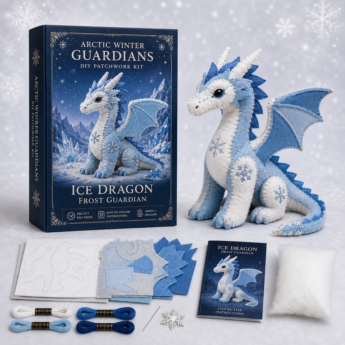 NordicStitch – Winter Fantasy DIY Kit – Ice Dragon