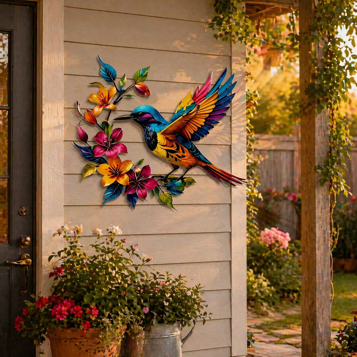 BloomForge – Hummingbird Metal Wall Art – image 9