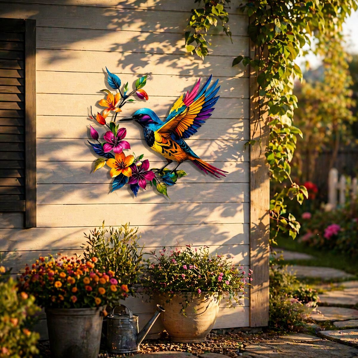 BloomForge – Hummingbird Metal Wall Art – image 10