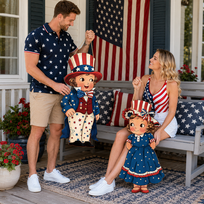 LibertyCraft – 2-Piece Patriotic Wooden Hanging Door Signs – image 12