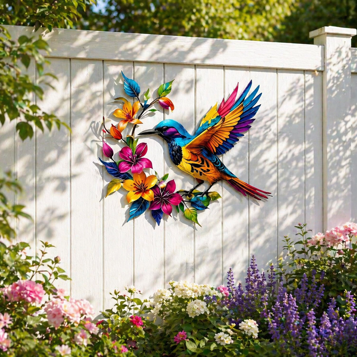 BloomForge – Hummingbird Metal Wall Art – image 15