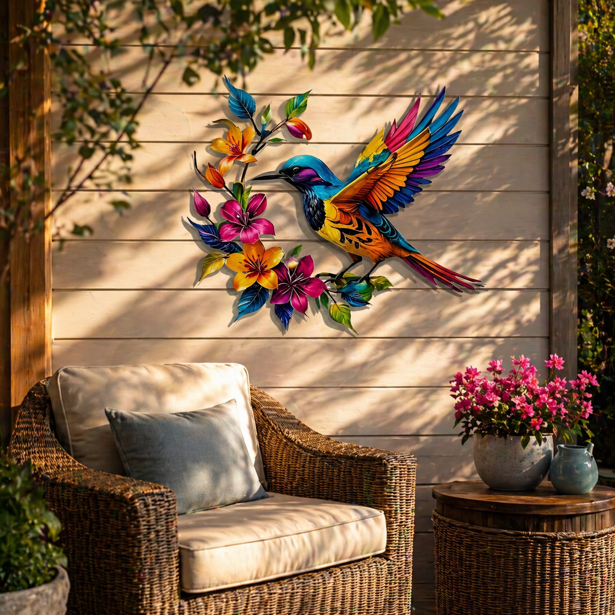 BloomForge – Hummingbird Metal Wall Art – image 11