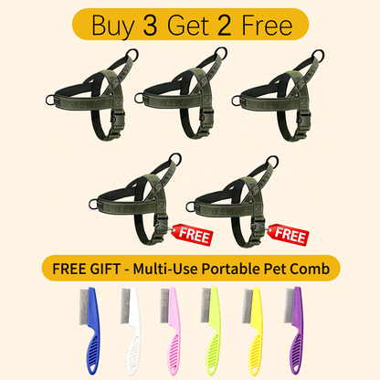 ForceGrip - Tactical Dog Harness with Control Handle – Olive Green / S / BUY 3 GET 2 FREE - 5PCS