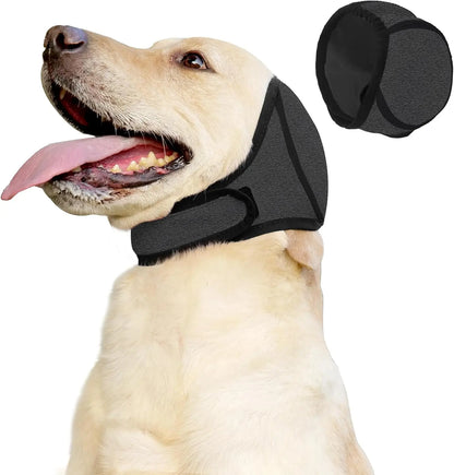 CalmPaw – Dog Calming Ear Wrap – Gray / S - 25-38 cm (10"-15")